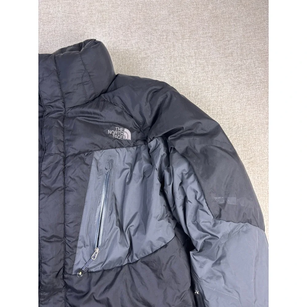 The North Face Summit Series 700 Down Puffer Jacket Mens Large Black Grey Parka